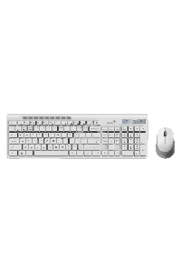 Комплект беспроводной Genius Smart KM-8230 WHITE, клавиатура+мышь, USB, 1 мини-ресивер на оба устройства. Клавиатура: 104 клавиши кнопка SmartGenius, клавиши т
