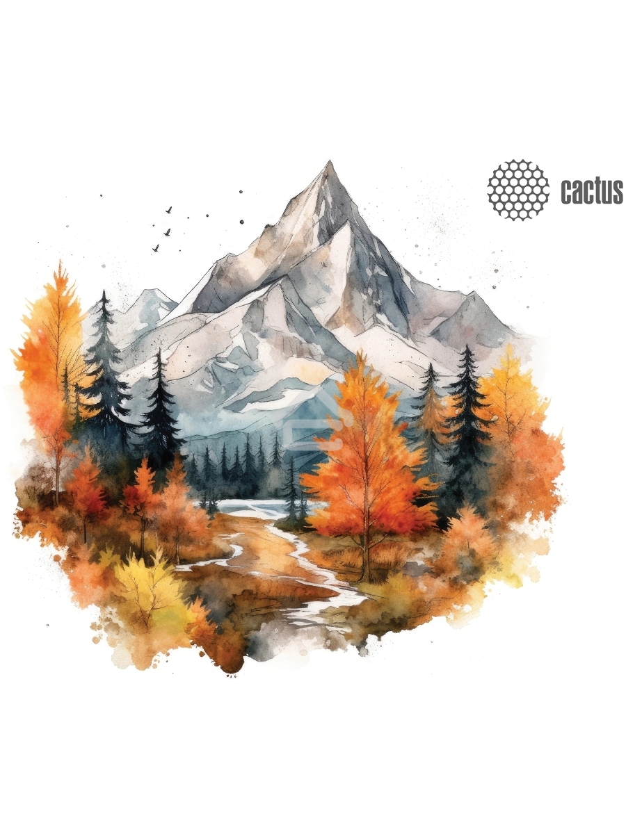 Коврик для мыши Cactus Autumn mountains 220x180x2мм (CS-MP-P10XS)