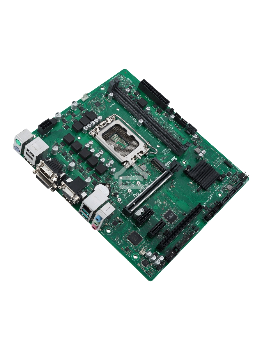 Материнская плата ASUS Pro H610M-C-CSM, LGA 1700, Intel H610, 2xDDR5, 4xSATA, 1xM.2, 1xPCIe 5.0 x16, 2xPCIe x1, 1xPCI, 1xHDMI, 1xDP, 1xDVI-D, 1xVGA, 1x 1Gb LAN, 2xUSB-A 3.2 Gen 2, 2xUSB-A 2.0, 3x3.5 мм, 7.1, mATX