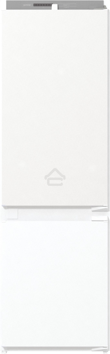 Встраиваемый холодильник Gorenje NRKI418FA0 белый, двухкамерный, 180/68 л., морозилка снизу, No Frost