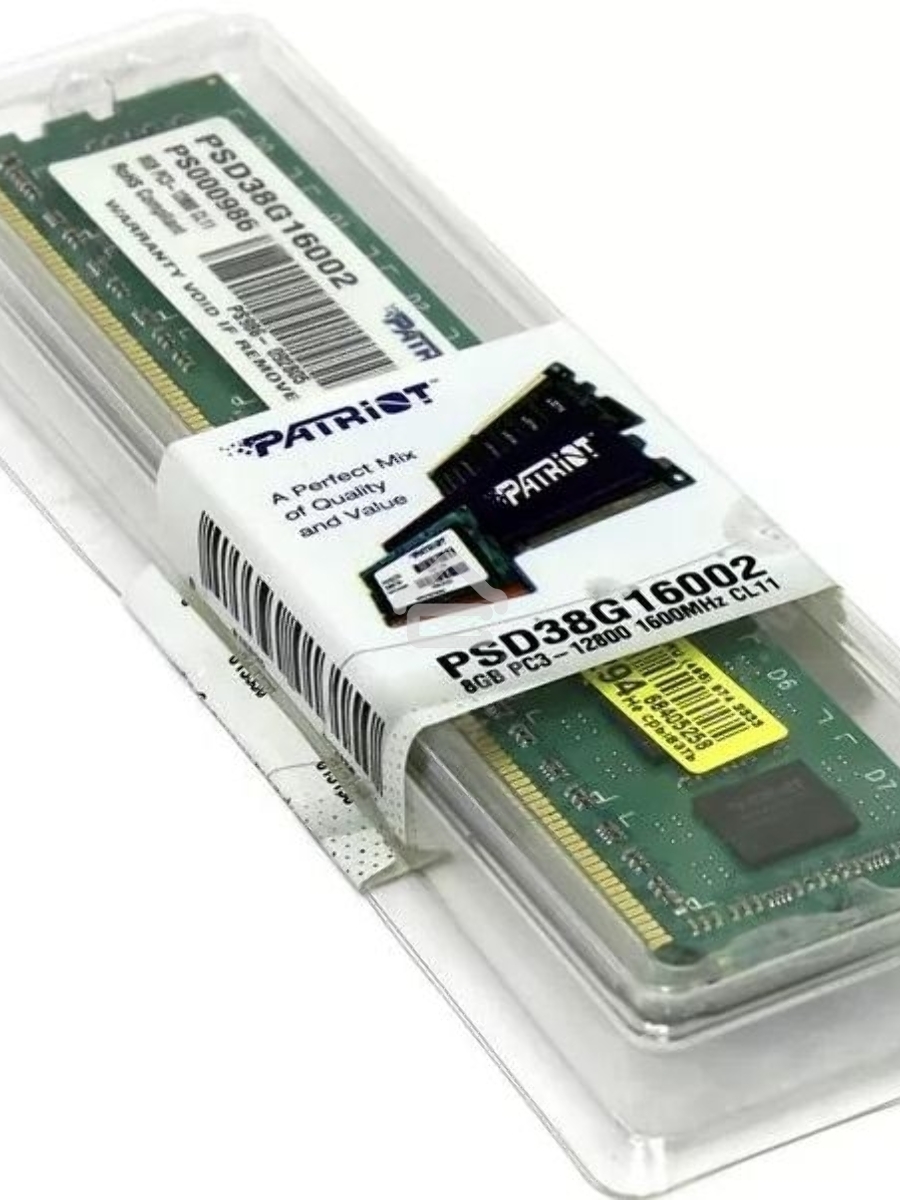 Оперативная память Patriot Signature, DDR3, 8GB (1x8 GB), 1600 MHz, CL11, DIMM