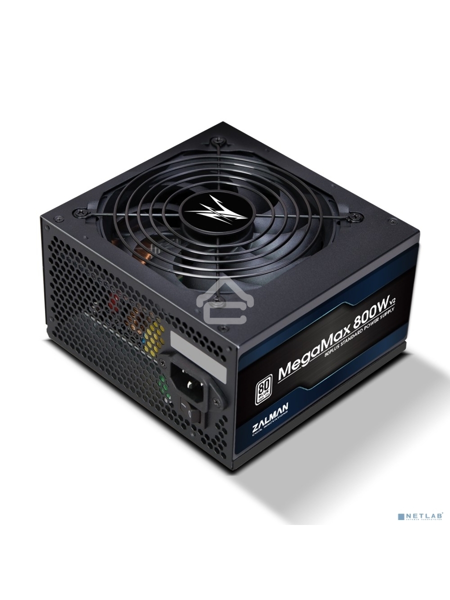 Блок питания Zalman MegaMax 800W (ZM800-TXII), 800Вт, 80 PLUS, 120мм, черный