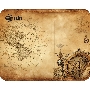 Коврик для мыши Cactus Vintage map 250x200x3мм (CS-MP-D10S)