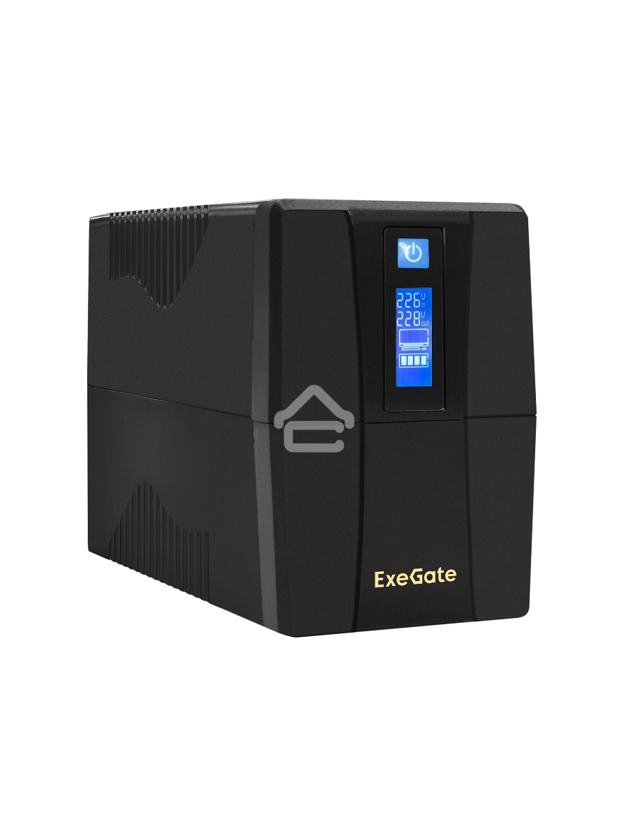 Источник бесперебойного питания ExeGate EP285586RUS SpecialPro Smart LLB-600.LCD.AVR.C13 <600VA/360W, LCD, AVR, 4*IEC-C13, Black>