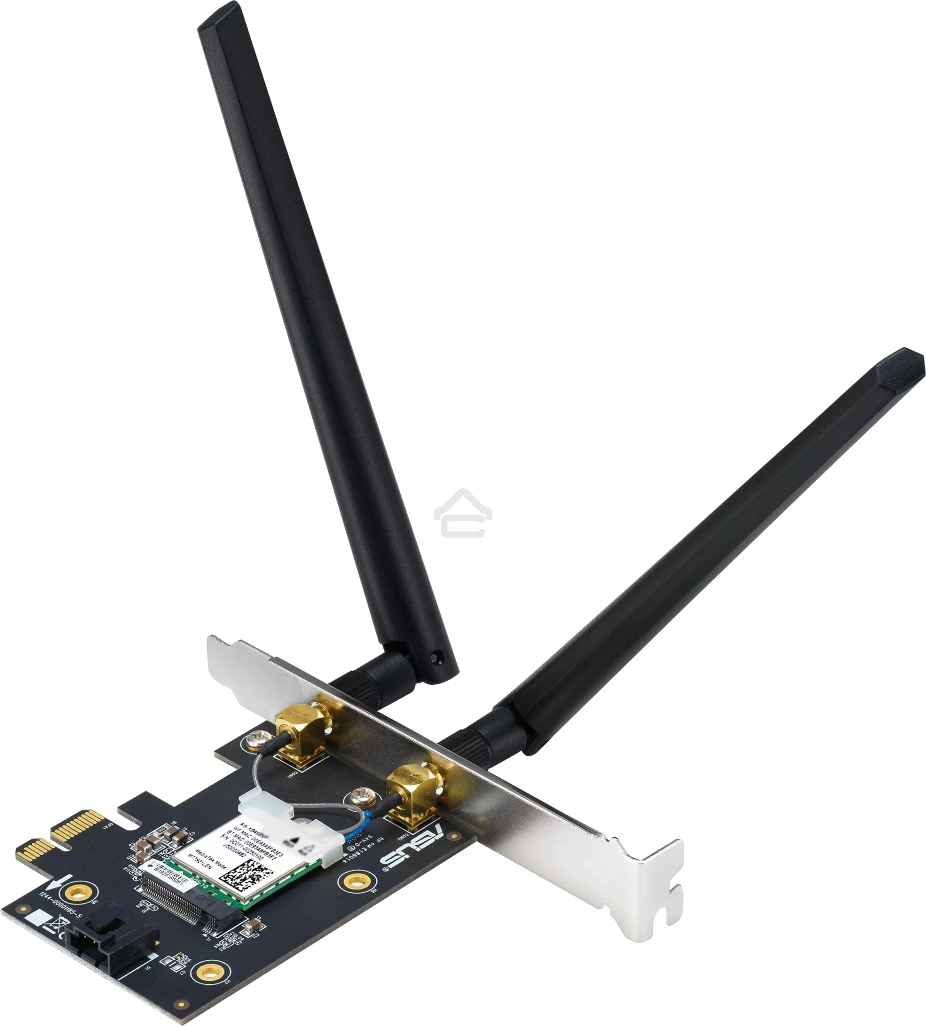 Сетевой адаптер Wi-Fi + Bluetooth Asus PCE-BE6500 BE6500 PCI Express 2ант.