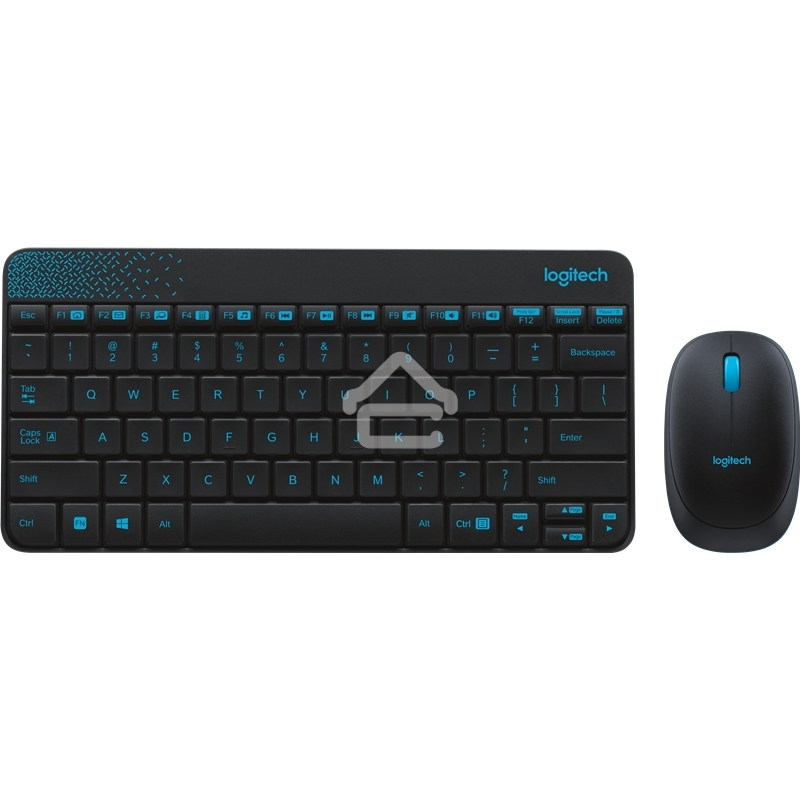 Клавиатура + мышь Logitech Wireless Desktop MK240 Nano Black Retail Combo