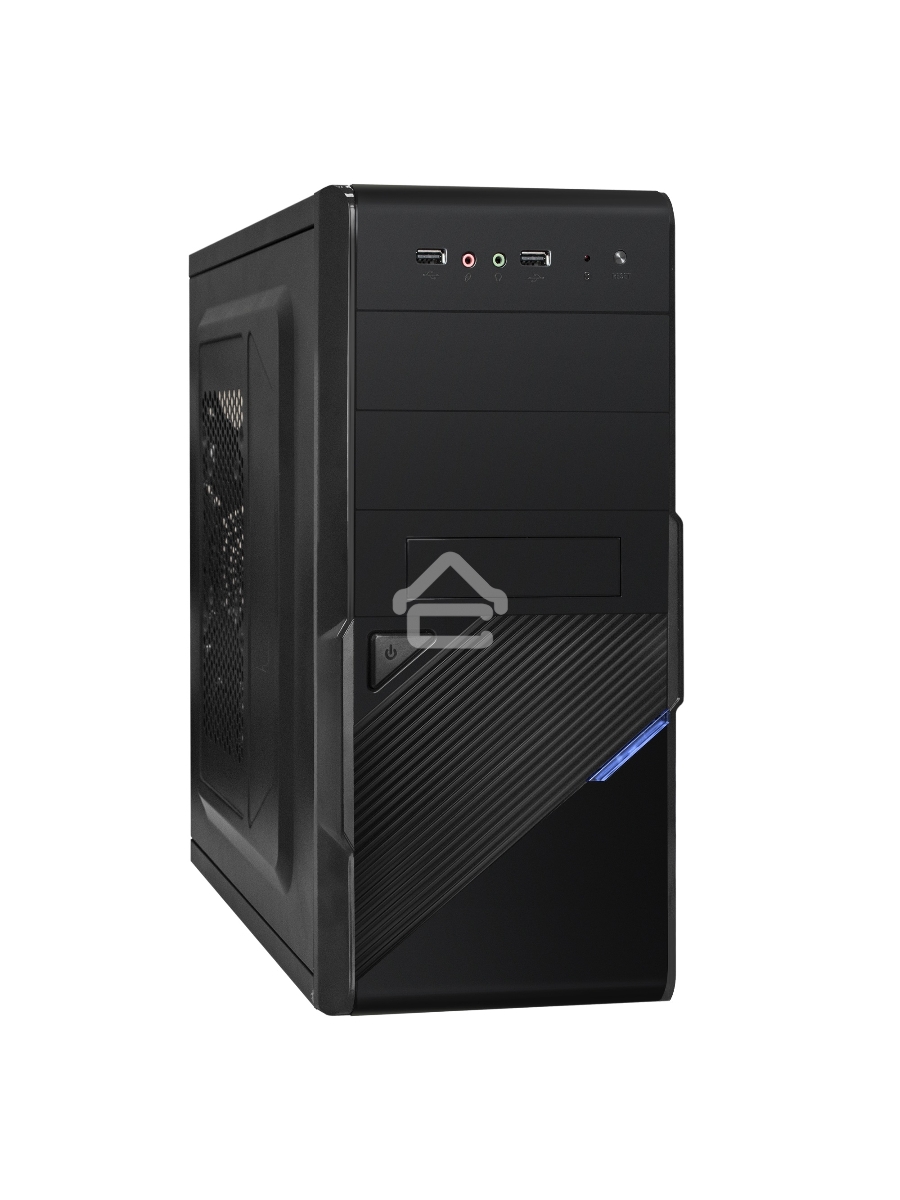 Компьютерный корпус Exegate EX284022RUS Minitower BA-201 Black, mATX, <без БП>, 2*USB, Audio
