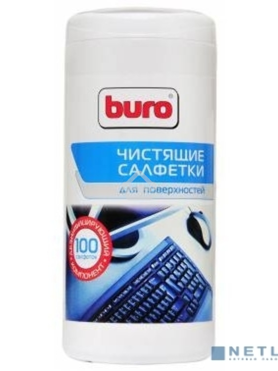 Салфетки Buro BU-Tsurface для поверхностей туба 100шт влажных