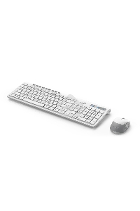 Комплект беспроводной Genius Smart KM-8230 WHITE, клавиатура+мышь, USB, 1 мини-ресивер на оба устройства. Клавиатура: 104 клавиши кнопка SmartGenius, клавиши т