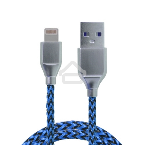 Кабель USB ACD-Titan Lightning - USB-A Нейлон, 1м, сине-черный