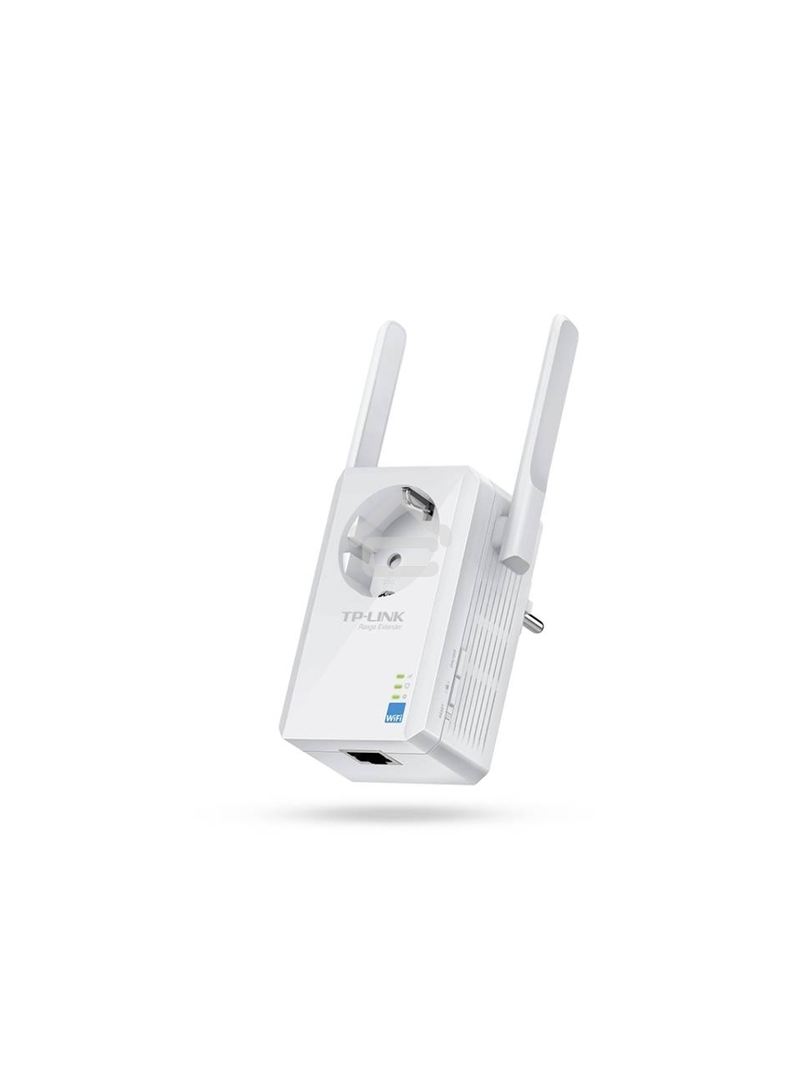 Сетевой адаптер TP-Link SOHO TL-WA860RE 300Mbps Wireless N Wall Plugged Range Extender with AC Passthrough, QCA(Atheros), 2T2R, 2.4GHz, 802.11b/g/n, 1 10/100Mbps LAN port, Range Extender button, Range Extender mode, suppo поставляется без кабеля RJ-45