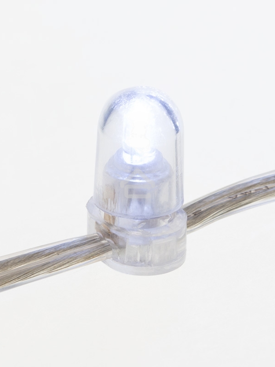 Гирлянда «LED Клип-лайт» 12 V, прозрачный ПВХ, 150 мм, цвет диодов белый
