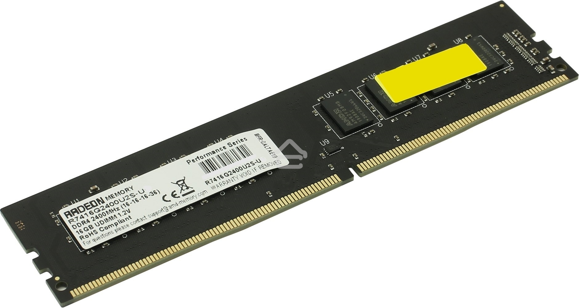 Оперативная память AMD Radeon R7, DDR4, 16GB (1x16GB), 2400MHz, CL16, DIMM