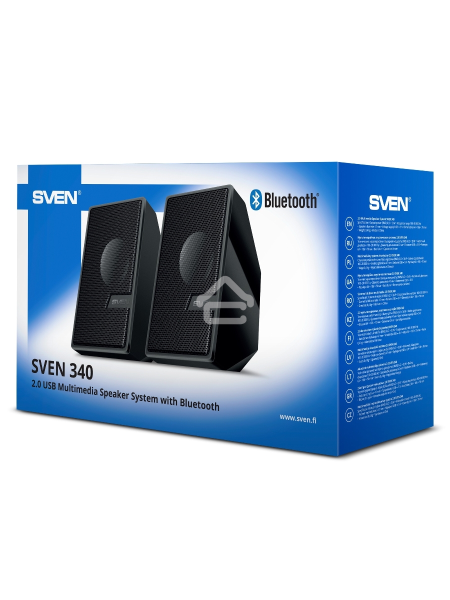Колоки SVEN АС 340, черный (6 Вт, питание USB, Bluetooth)