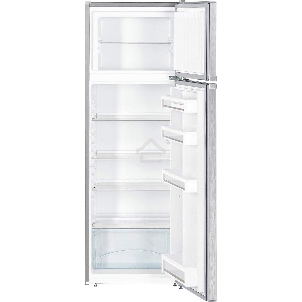 Холодильник Liebherr CTel 2931-26 001 серебристый двухкамерный 218/52л морозилка сверху