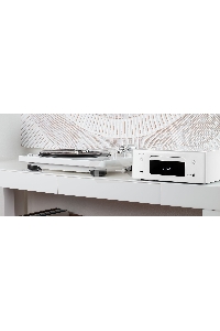 Проигрыватель винила Denon DP-400F, частично автоматический, белый