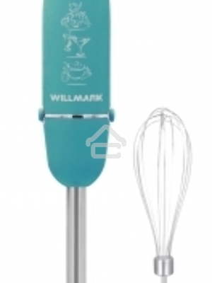 Блендер погружной Willmark WHB-1110BS (1000Вт, венчик,турбо кнопка, регулятор скорости, soft touch)