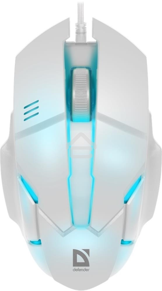 Мышь проводная Defender Host MB-982 белый, 1000 dpi, USB, кнопки - 3