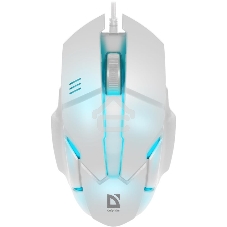 Мышь проводная Defender Host MB-982 белый, 1000 dpi, USB, кнопки - 3