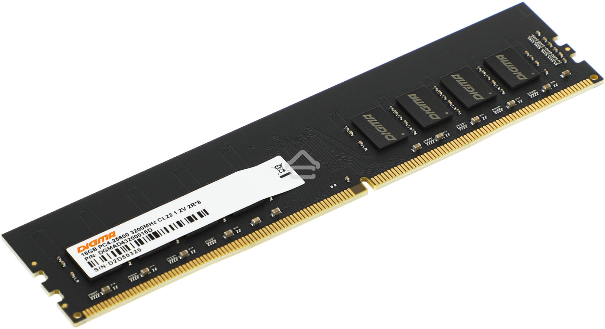 Оперативная память Digma, DDR4, 16GB (1x16 GB), 3200 MHz, CL22, DIMM