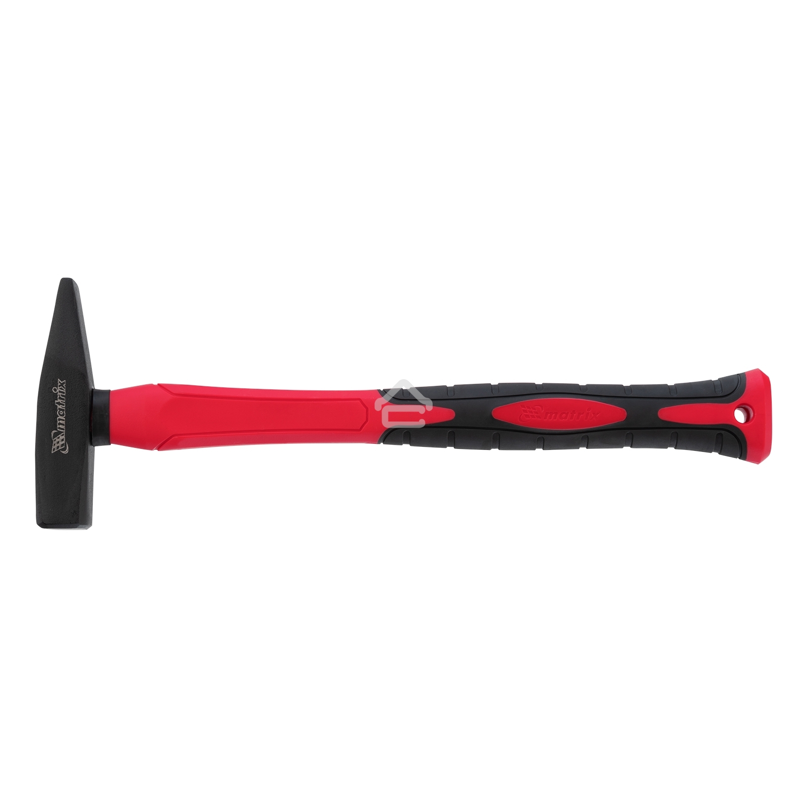 Молоток слесарный Matrix ''optimal'', 300 г, фибергласовая обрезиненная рукоятка, квадратный боек