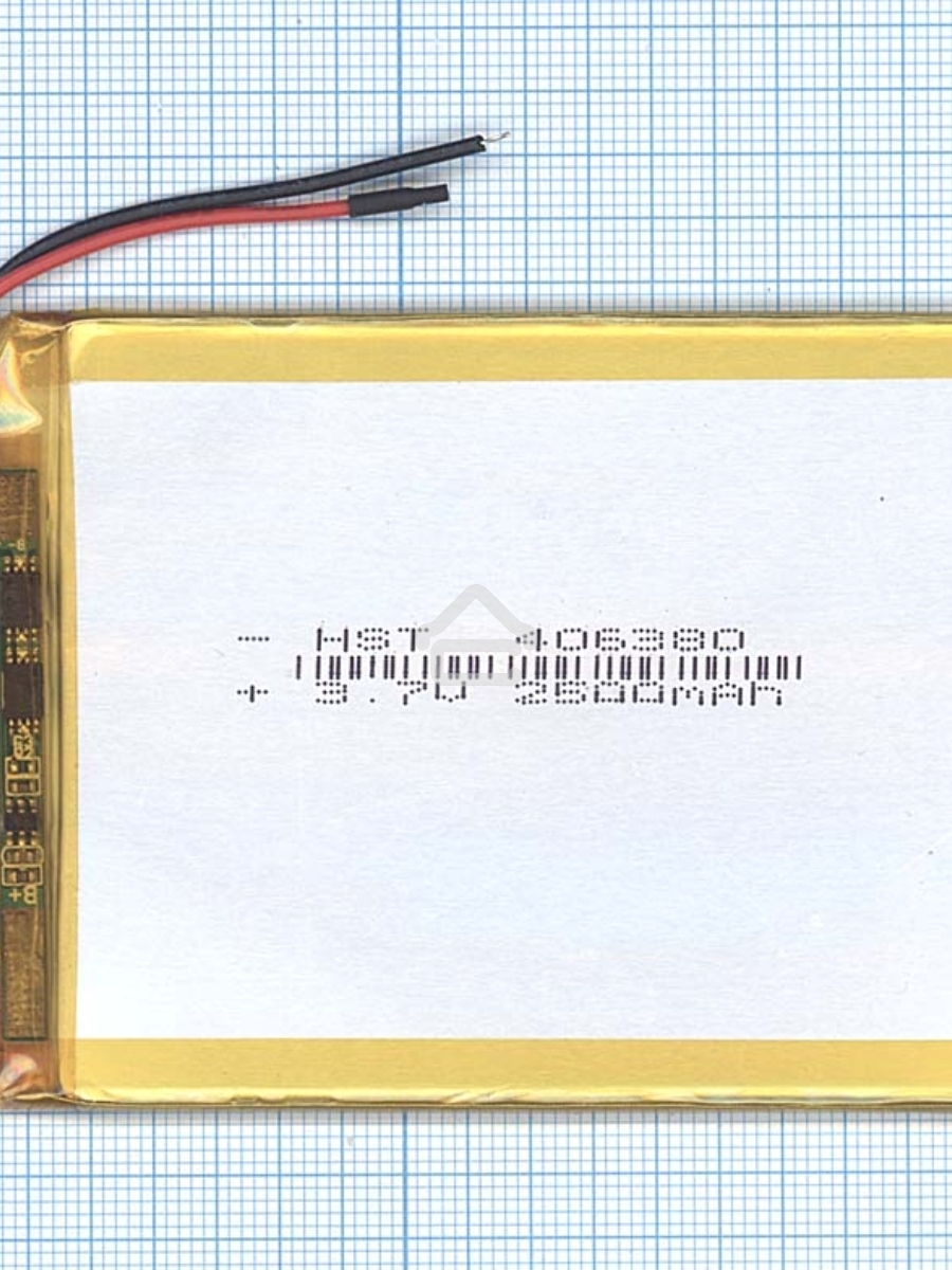 Аккумулятор Li-Pol (батарея) 4*63*80мм 2pin 3.7V/2500mAh