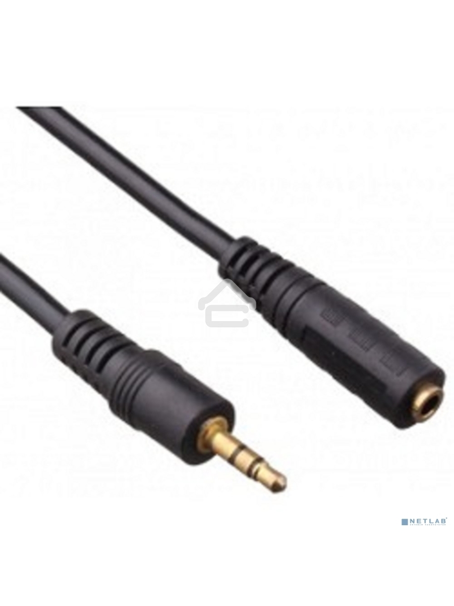 Удлинитель звуковой Exegate (3.5mm Jack M - 3.5mm Jack F) 3.0м позолоченные разъемы