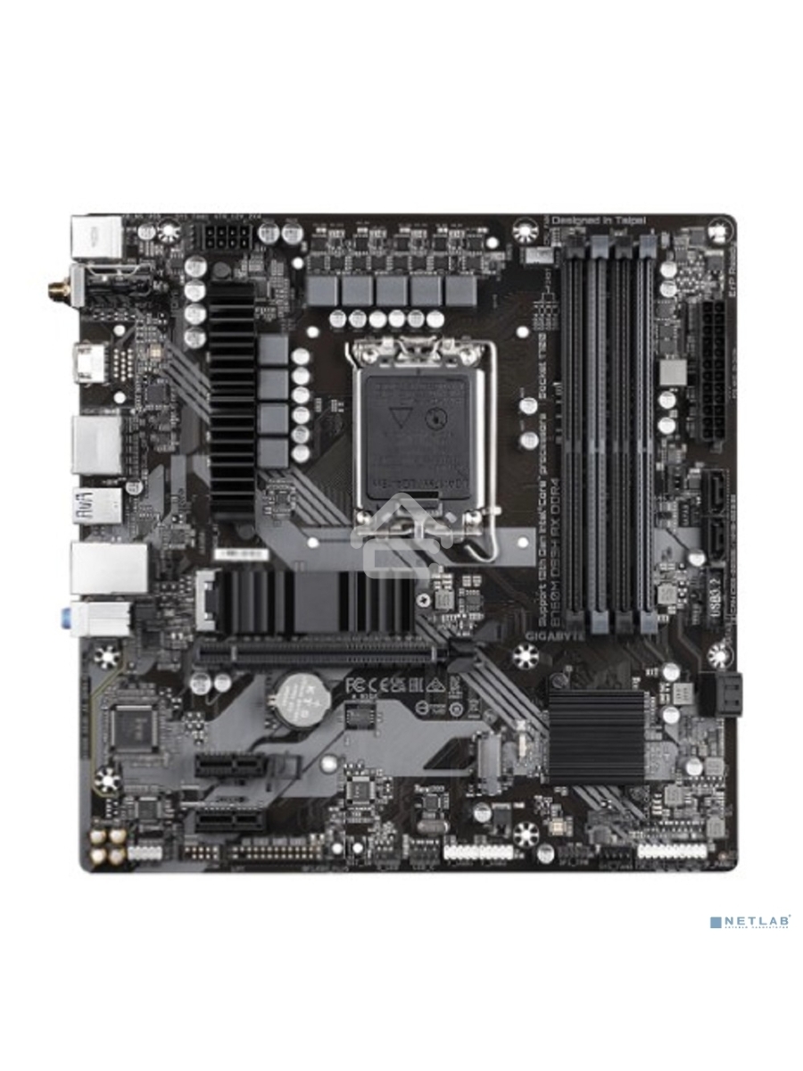Материнская плата Gigabyte B760M DS3H AX DDR4, LGA 1700, Intel B760, 4xDDR4, 4xSATA, 2xM.2, 1xPCI-E 4.0 x16, 2xPCI-E 4.0 x1, 1xHDMI, 2xDP, 1x 2.5Gb LAN, 3xUSB 3.2 Gen 1, 2xUSB 2.0, 3x3.5 мм, 7.1, Micro-ATX