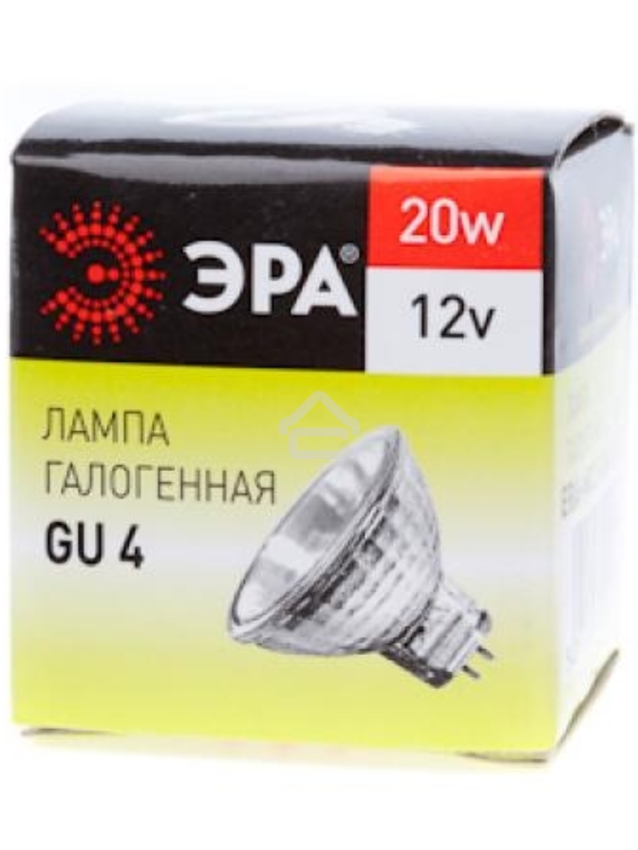 Лампа галогенная ЭРА GU4-MR11-20W-12V-30Cl(10/200/8400)