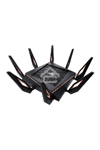 Маршрутизатор ASUS GT-AX11000 Tri-band WiFi 6(802.11ax) Gaming Router –World's first 10 Gigabit Wi-Fi router with a quad-core processor, 2.5G gaming port, DFS band, wtfast, Adaptive QoS, AiMesh for mesh wifi system