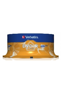 Диск DVD-R Verbatim 4.7Gb 16x Cake Box (25шт) (43522)