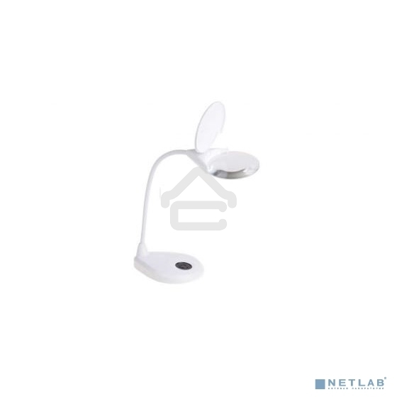 Лупа настольная 3D Rexant с подсветкой 3 LED, сенсорная регулировка яркости, EXPERT, белая