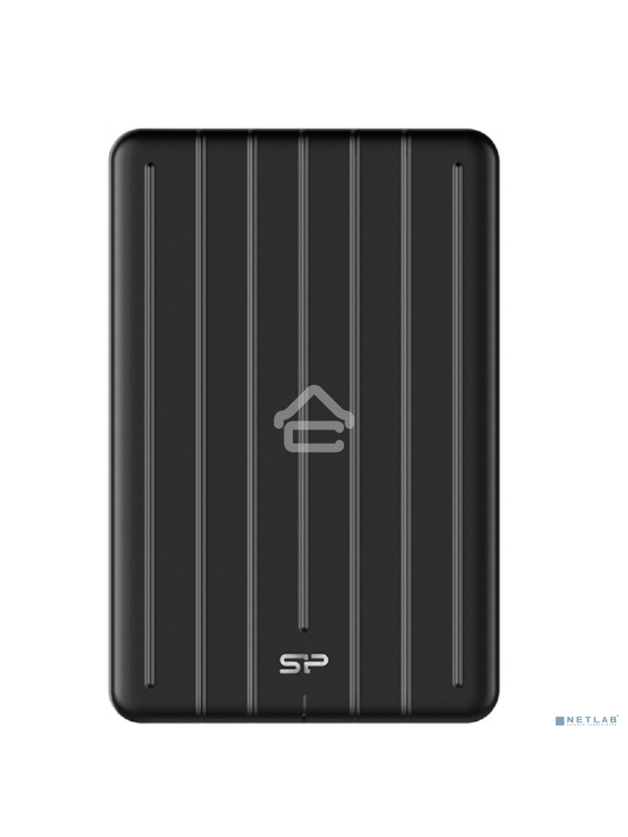 Накопитель External SSD Silicon Power 256Gb Bolt B75 Pro <SP256GBPSD75PSCK> (USB 3.1 Gen2 Type C, 520/450Mbs, противоударный MIL-STD 810G, 124х82х12mm, 75g) Black