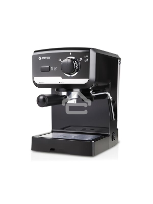 Кофеварка рожковая Vitek VT-1502 черный, исп. кофе - молотый, 1.5 л, 1050 Вт, 15 Бар.