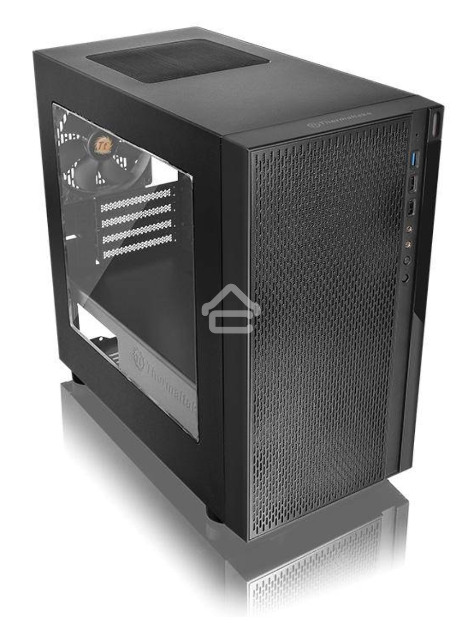 Компьютерный корпус Thermaltake Versa H18 Window черный без БП mATX 2xUSB2.0 1xUSB3.0 audio bott PSU