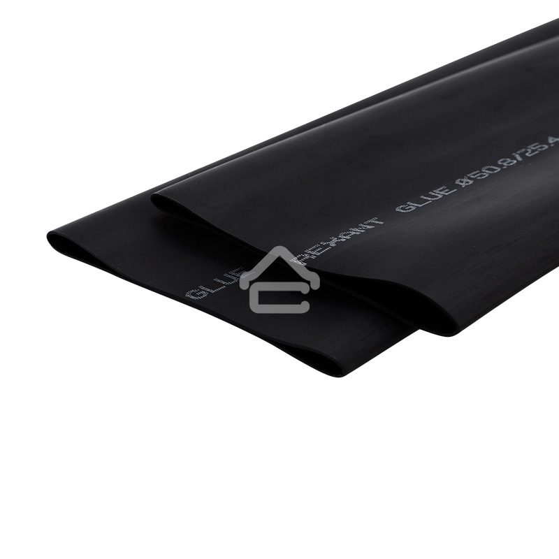 Термоусаживаемая трубка Rexant двухстенная клеевая 50,8/25,4 мм черная (уп. 2 шт. по 1 м.)