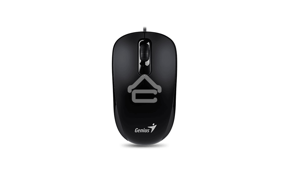 Мышь проводная Genius DX-110 черный, 1000 dpi, USB, кнопки - 3