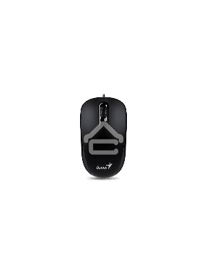 Мышь проводная Genius DX-110 черный, 1000 dpi, USB, кнопки - 3