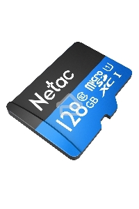 Флеш карта MicroSDXC 128GB Netac Class 10 UHS-I U1 P500 Standart + адаптер [NT02P500STN-128G-R]