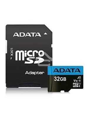 Флеш карта microSD 32GB ADATA microSDHC Class 10 UHS-I A1 100/20 MB/s (SD адаптер)