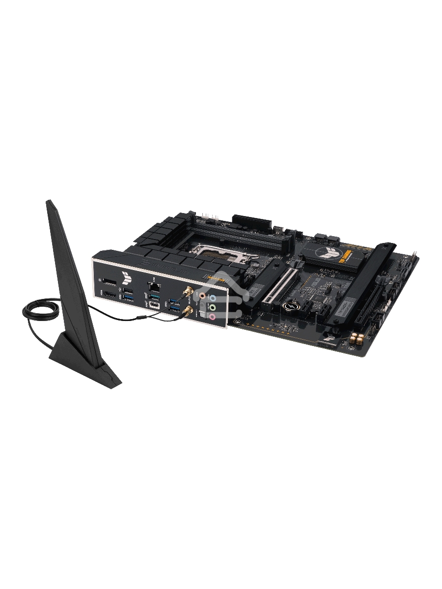 Материнская плата ASUS TUF GAMING B760-PLUS WIFI D4, LGA 1700, Intel B760, 4xDDR4, 4xSATA, 3xM.2, 1xPCI-E 5.0 x16, 1xPCI-E 3.0 x4, 1xUSB-A 3.2 Gen 2, 3xUSB-A 3.2 Gen 1, 1xUSB-C 3.2 Gen 2x2, 1x2.5Gb LAN, 5x3.5 мм, 7.1, Wi-Fi 6, Bluetooth 5.2, Standard-ATX