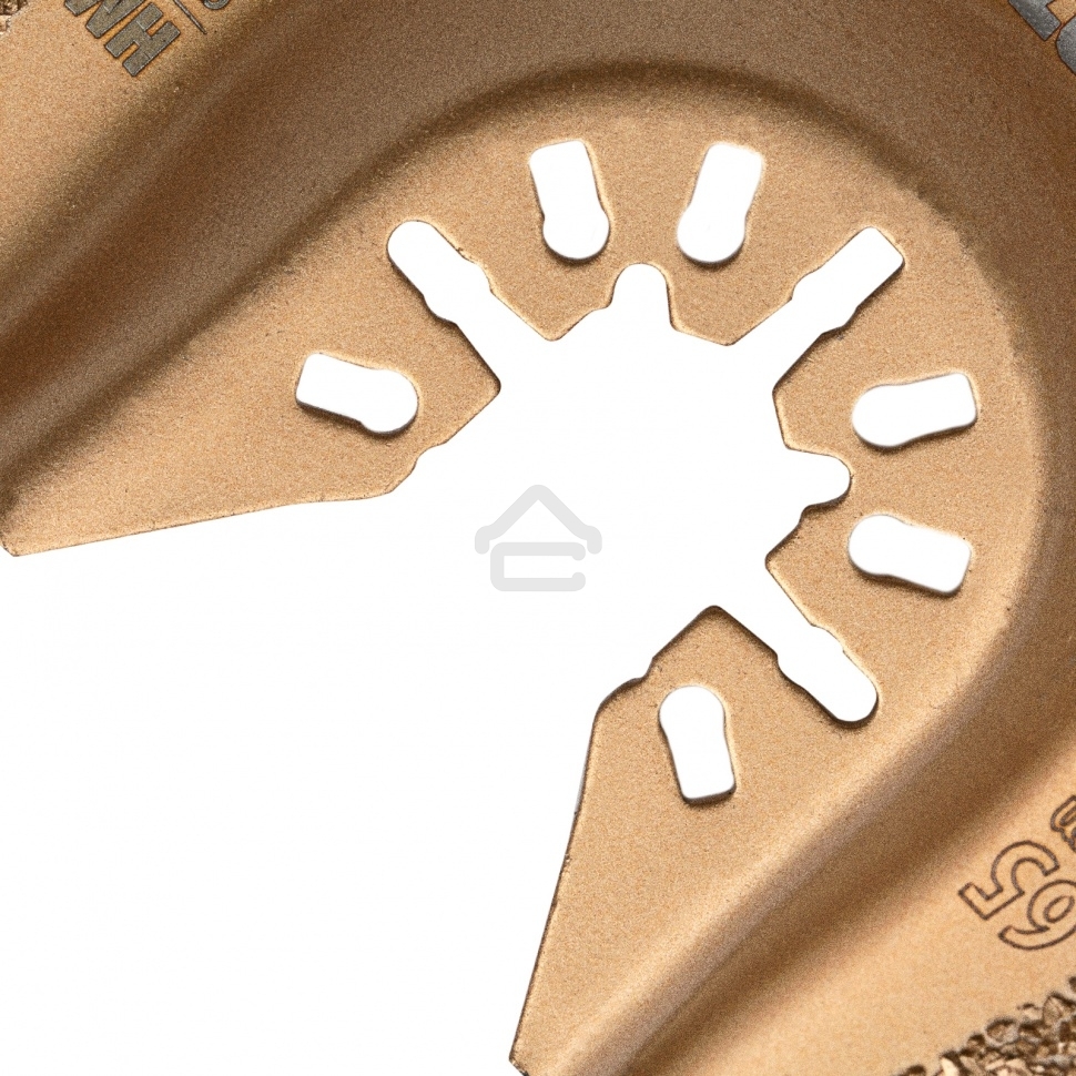 Насадка для МФИ Denzel режущая полукруг., HM, по плитке и дереву, 65 мм