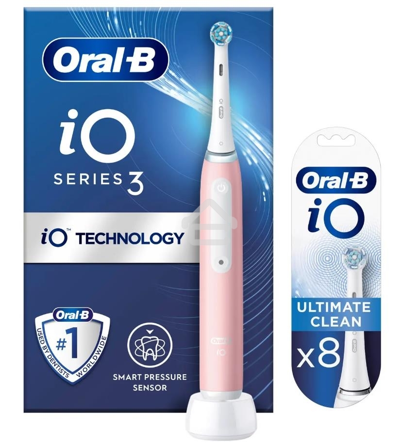 Электрическая зубная щетка ORAL-B IO3 BRUSH PINK