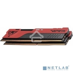 Оперативная память Patriot Viper Elite II, DDR4, 16Gb (2x8 Gb), 3200 MHz, CL18, DIMM, радиатор, красный, черный