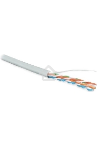 Кабель информационный Hyperline UUTP4R-C5E-S24-IN-LSZH-GY-305 кат.5E UTP 4 пары 24AWG LSZH внутренний 305м серый