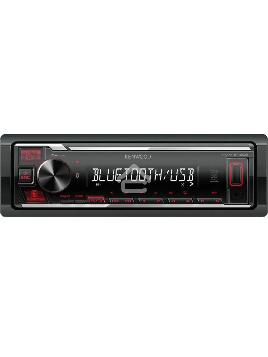 Автомагнитола Kenwood KMM-BT209 1DIN 4x50Вт v4.2 USB 2.0 AUX 1 RDS