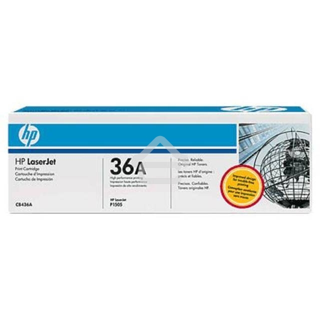 Картридж лазерный HP CB436A черный для LaserJet M1120/M1120n/М1520/Р1505/Р1505n 2000стр.