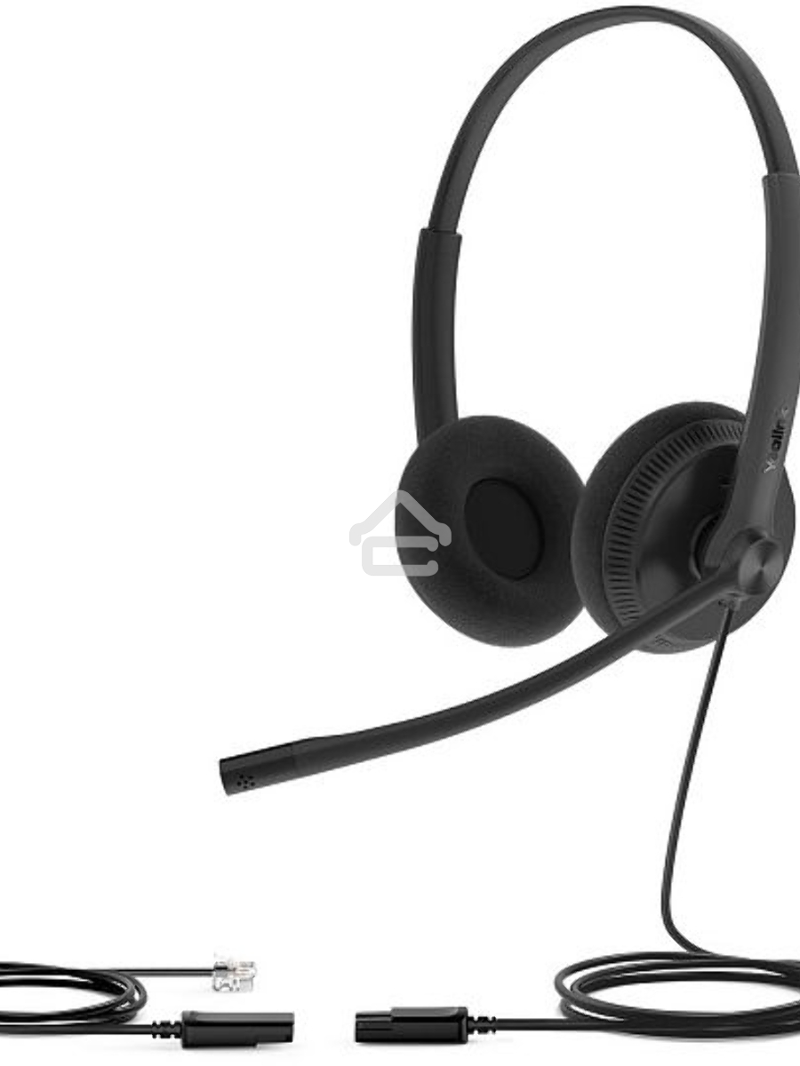 Гарнитура YEALINK YHS34 Lite Dual Дуо, Проводная, HD звук, QD, RJ9, шт