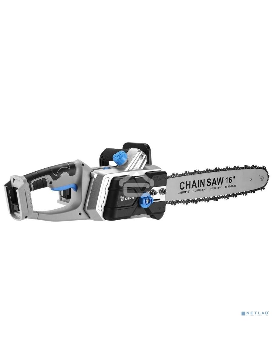 Пила цепная аккумуляторная в кейсе DEKO DKCHS 40 PRO [063-4357] { 2х20В, 2x4.0Ач, 2 з/у }