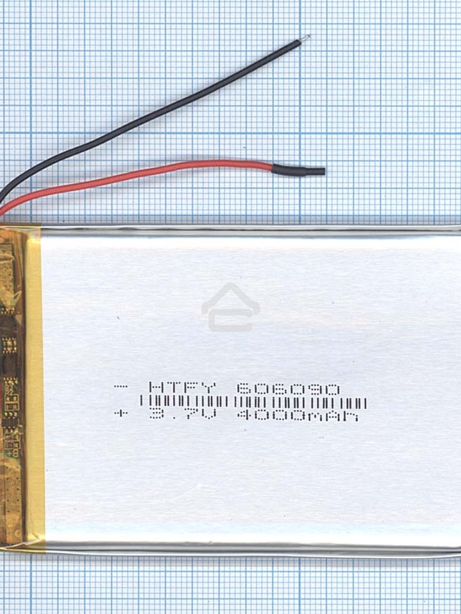 Аккумулятор Li-Pol (батарея) 6*60*90мм 2pin 3.7V/4000mAh